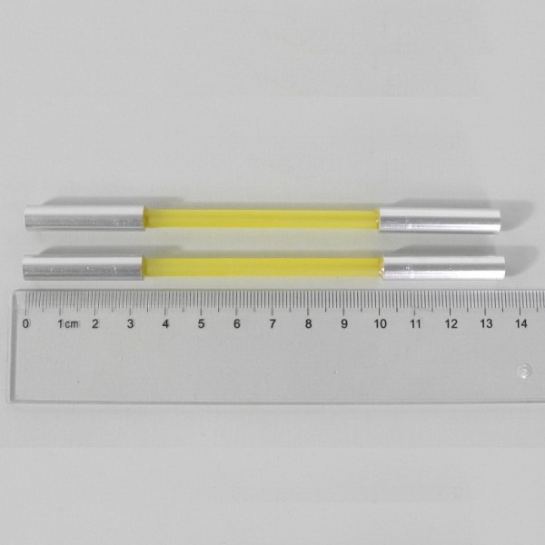 Nd Yag Laser Crystal Rod 5mm,7.45mm,with metal caps 135mm